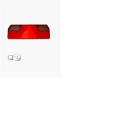 Rear lamp glass cover ASPOCK A18-8550-002