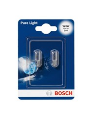 Light bulb W3W (2 pcs) Pure Light 12V 3W