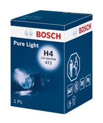 Žarulja H4 halogen Pure Light (kutija, 1 kom., 12V, 60/55W, tip gedore P43T