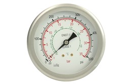 Pressure gauge to HP