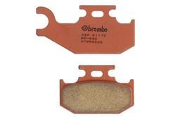 Brake pads 07GR49SD BREMBO sinter, intended use offroad fits BOMBARDIER; CANNONDALE; KAWASAKI; SUZUKI