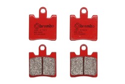 Brake pads 07YA09SA BREMBO sinter, intended use route fits TRIUMPH_0