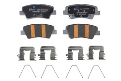 Brake pads set rear (for electric vehicles; with a damping pad), fits: KIA SOUL II Electric 09.14-11.18_0