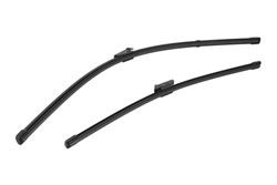 Wiper blade DF-016 jointless 650/450mm (2 pcs) front with spoiler