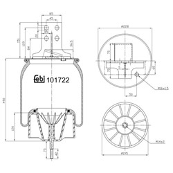 Bellow, air suspension FE101722