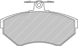 Brake pads - professional DS 2500 front FCP1312H fits SEAT; VW