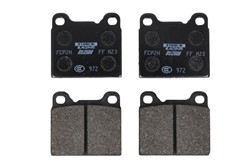Brake pads - professional DS 2500 front/rear FCP2H