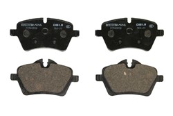 Brake pads - professional DS 2500 front FCP4080W fits MINI