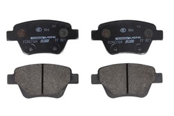 Brake pads - professional DS 2500 rear FCP4316H fits AUDI; FORD; SEAT; SKODA; VW