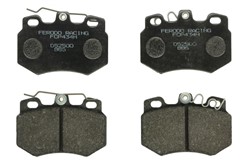 Klocki hamulcowe wyczynowe DS 2500 przód FCP434H pasuje do ACURA; CITROEN; GAZ; HONDA; PEUGEOT; ROVER; TATA