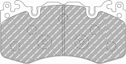 Brake pads - professional DS 2500 front FCP4379H fits LAND ROVER