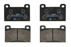 Brake pads - professional DS 2500 front FCP461H fits SKODA 130, RAPID; WARTBURG 353, 353 TOURIST