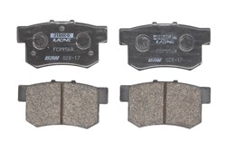 Brake pads - professional DS 3000 rear FCP956R fits ACURA; FIAT; HONDA; MG; MITSUBISHI; ROVER; SUZUKI_0