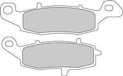 Brake pads FDB2048XRAC FERODO sinter, intended use racing fits KAWASAKI; SUZUKI
