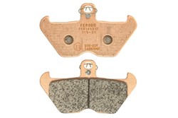 Brake pads FDB2050ST FERODO sinter, intended use route fits BMW