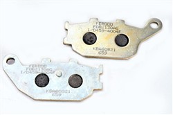 Brake pads FDB2130AG FERODO argento, intended use road-small motorcycle/scooters