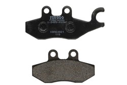 Brake pads FDB2142AG FERODO argento, intended use road-small motorcycle/scooters fits PIAGGIO/VESPA