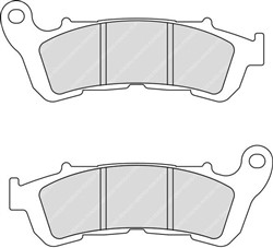 Brake pads FDB2196AG FERODO argento, intended use road-small motorcycle/scooters fits HONDA_0