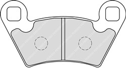 Brake pads FDB2236SG FERODO sinter, intended use offroad fits POLARIS_1