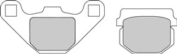 Brake pads FDB313SG FERODO sinter, intended use offroad fits ADLY; APRILIA; CPI; E-TON; HONDA; HYOSUNG; KAWASAKI; KEEWAY; MALAGUTI; PEUGEOT; PGO; PIAGGIO/VESPA; POLARIS; SUZUKI; TGB_1