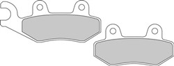 Brake pads FDB497EF FERODO eco friction, intended use road-small motorcycle/scooters fits APRILIA; ATK; BENELLI; CAGIVA; DERBI; HONDA; HUSQVARNA; KAWASAKI; KEEWAY; KYMCO; MALAGUTI; PEUGEOT; SUZUKI_1