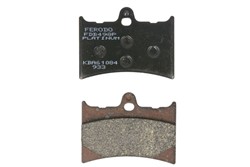 Brake pads FDB498P FERODO platinum, intended use route fits APRILIA; BENELLI; HUSQVARNA; KTM; MOTO GUZZI; MZ/MUZ; YAMAHA