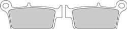 Brake pads FDB539SG FERODO sinter, intended use offroad fits DERBI; GAS GAS; HONDA; KAWASAKI; KYMCO; PEUGEOT; SUZUKI; YAMAHA_1