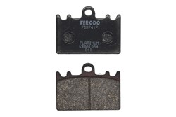 Bremžu kluču komplekts, Disku bremzes FDB741P FERODO platinum_0