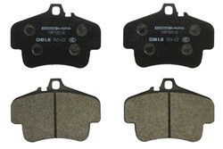 Brake pads - professional DS1.11 rear FRP3051W fits PORSCHE