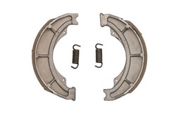 Brake shoes front/rear 130x28mm with springs Yes fits HYOSUNG; KAWASAKI; PGO; SUZUKI