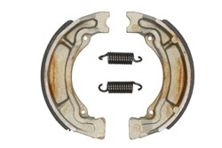 Brake shoes front/rear 110x30mm with springs Yes fits KAWASAKI; SUZUKI