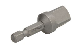 Adaptor / Nut setter with HEX shank HEX / square 1/4 inch_0