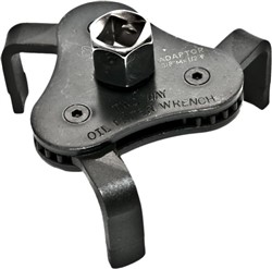 Oil filter wrench clamping / self-adjusting / three-arm