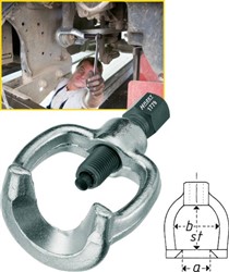 Puller for ball joints and piston pins