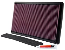 Sportowy filtr powietrza (panelowy) 33-2035 446/270/27mm pasuje do CHEVROLET BLAZER S10, CORVETTE