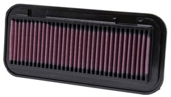 Sports air filter (panel) 33-2131 257/116/21mm fits CITROEN; DAIHATSU; PEUGEOT; SUBARU; TOYOTA
