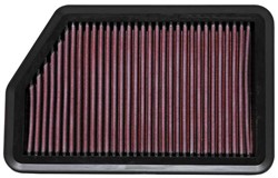 Sports air filter (panel) 33-2451 257/165/22mm fits HYUNDAI; KIA_0