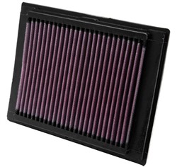 Sports air filter (panel) 33-2853 216/165/24mm fits FORD FIESTA V, FUSION; MAZDA 2