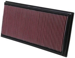 Sports air filter (panel) 33-2857 387/186/30mm fits AUDI; LAND ROVER; PORSCHE; VW