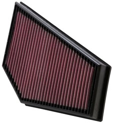 Sports air filter (panel, square) 33-2976 287/264/43mm