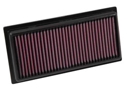 Sports air filter (panel, square) 33-3016 251/124/29mm fits DAIHATSU; MITSUBISHI