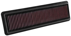 Sportowy filtr powietrza (kwadratowy, panelowy) 33-3049 356/110/27mm pasuje do HYUNDAI I10 I, I10 II, I10 III