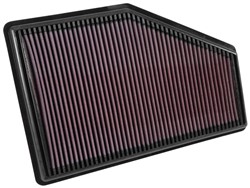Sportowy filtr powietrza (panelowy) 33-5049 348/230/26mm pasuje do CADILLAC; OPEL_0