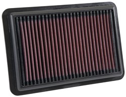 Sports air filter (panel, square) 33-5050 241/164/25mm fits HYUNDAI; KIA