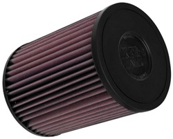 Sports air filter (round) E-0642 144/81/197mm fits HYUNDAI I30, KONA