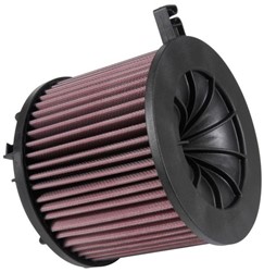 Sportowy filtr powietrza (okrągły) E-0646 168/98/140mm pasuje do AUDI A4 ALLROAD B9, A4 B9, A5, A6 C8, Q5