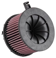 Sports air filter (round) E-0647 168/98/114mm fits AUDI A4 B9, A5