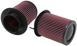 Sportowy filtr powietrza (okrągły) E-0668 143/127/168mm pasuje do AUDI R8, R8 SPYDER; PORSCHE CAYMAN
