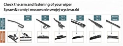 Wiper blade RX0271 standard 530mm (1 pcs) front with spoiler