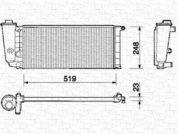 Variklio radiatorius MAGNETI MARELLI 350213101000
